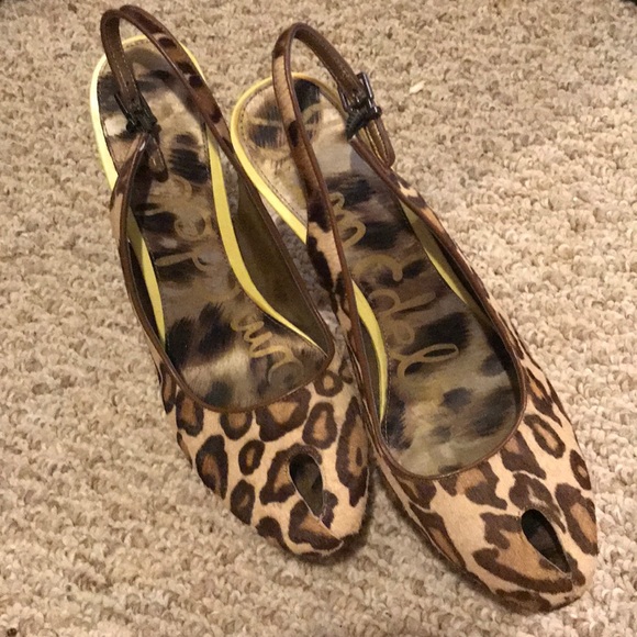 Sam Edelman Novato Platform Slingback 10 Heels EUC - Picture 2 of 5